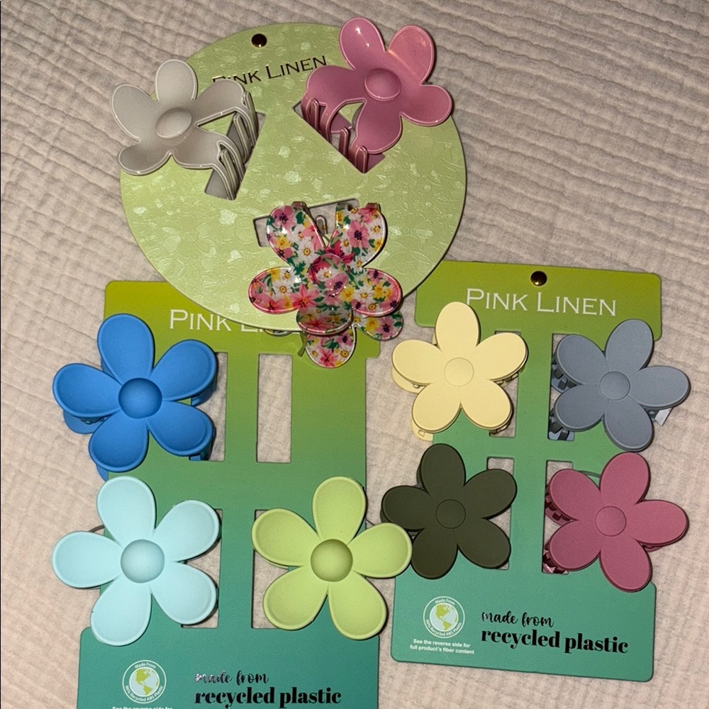 Floral Hair Clips Set